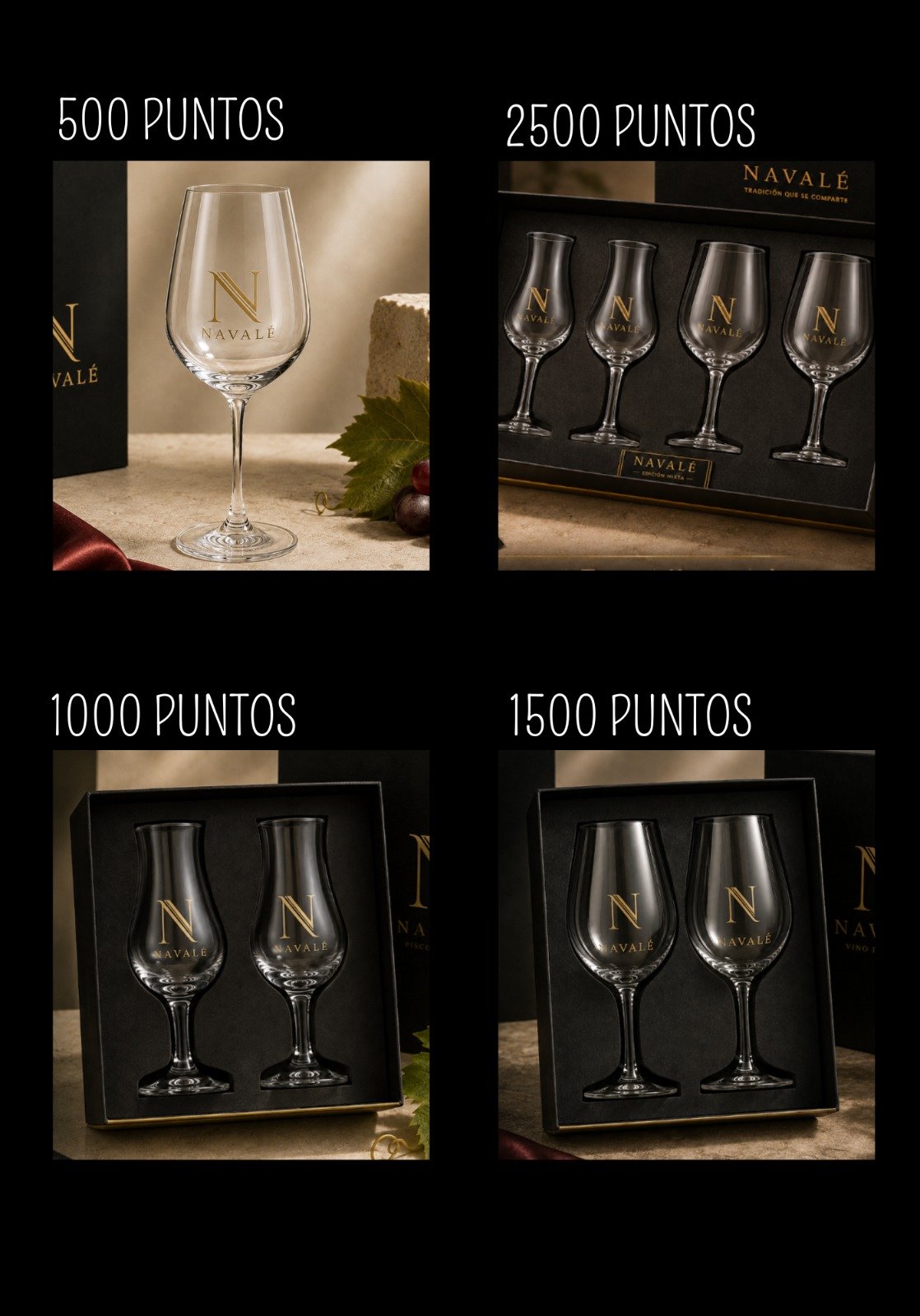 Cristalería Navalé disponible por canje de puntos