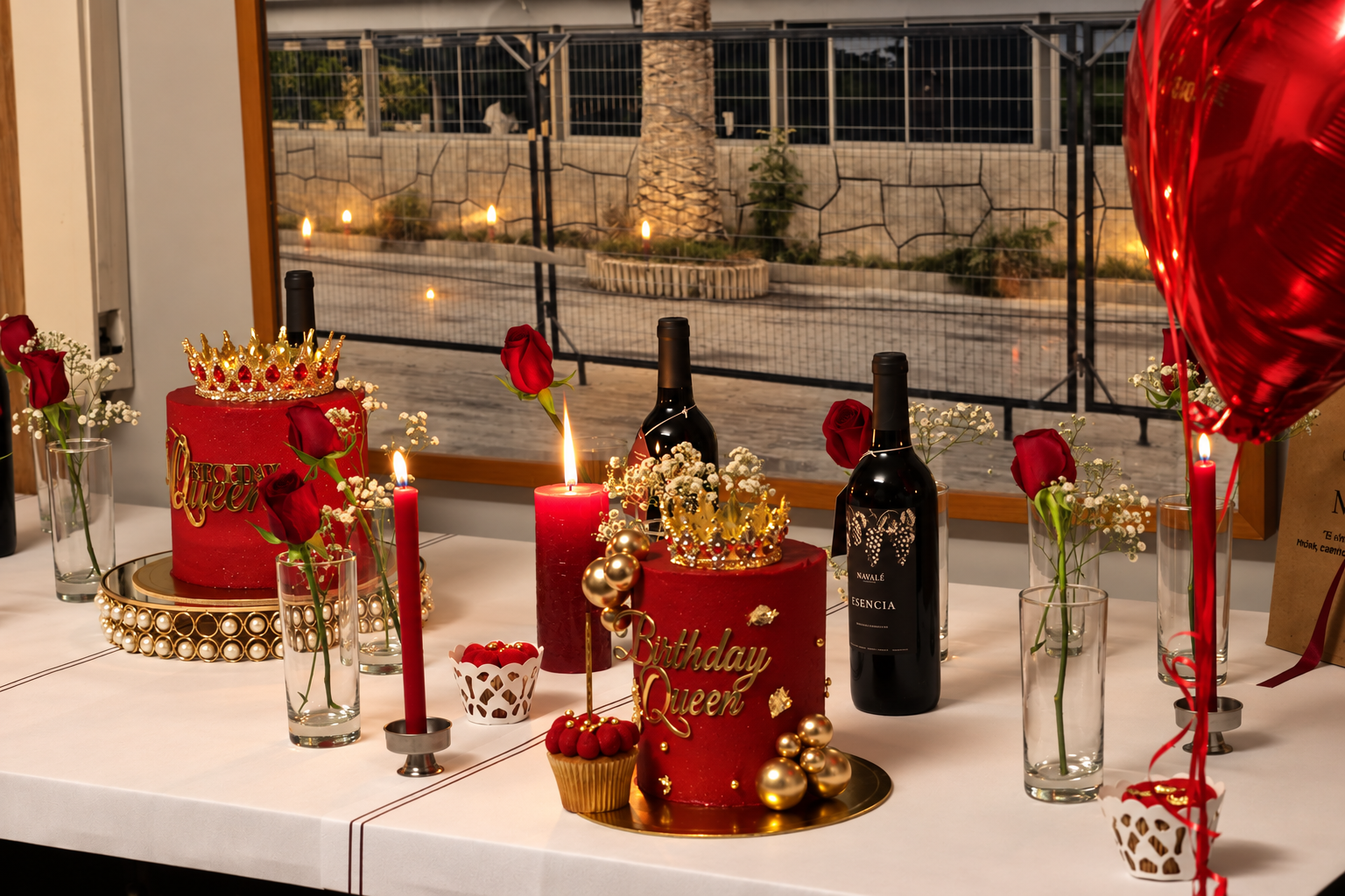 Mesa de cumpleaños con Navalé Esencia